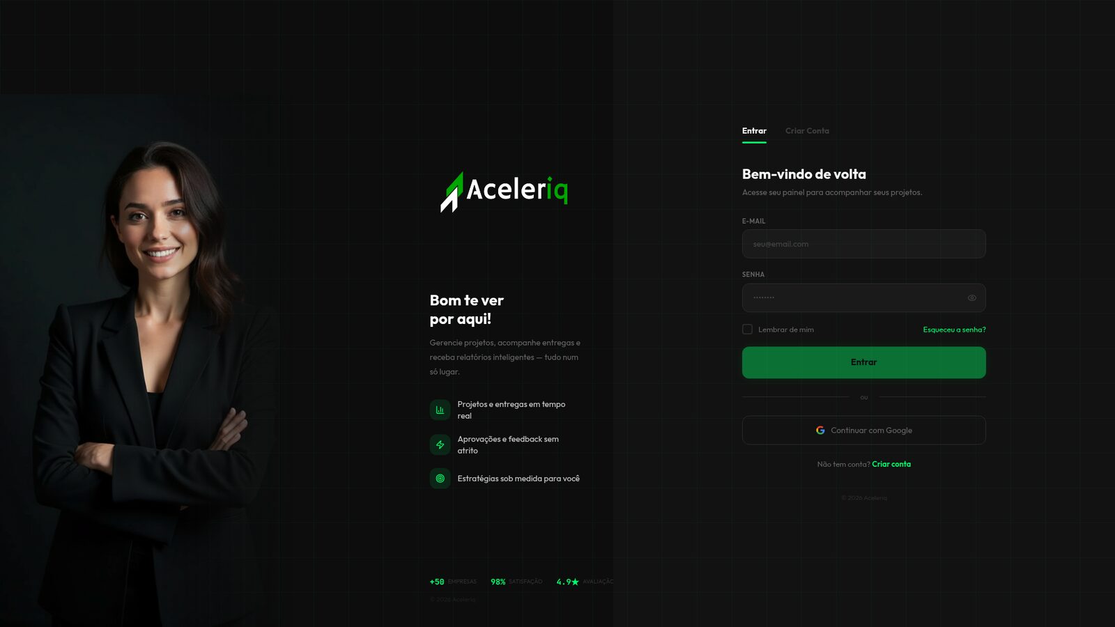 Portal Aceleriq, visão geral